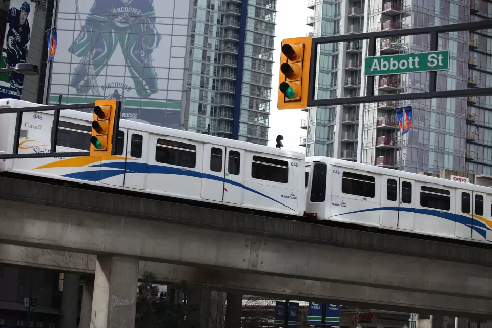Vancouver Skytrain near Chinatown